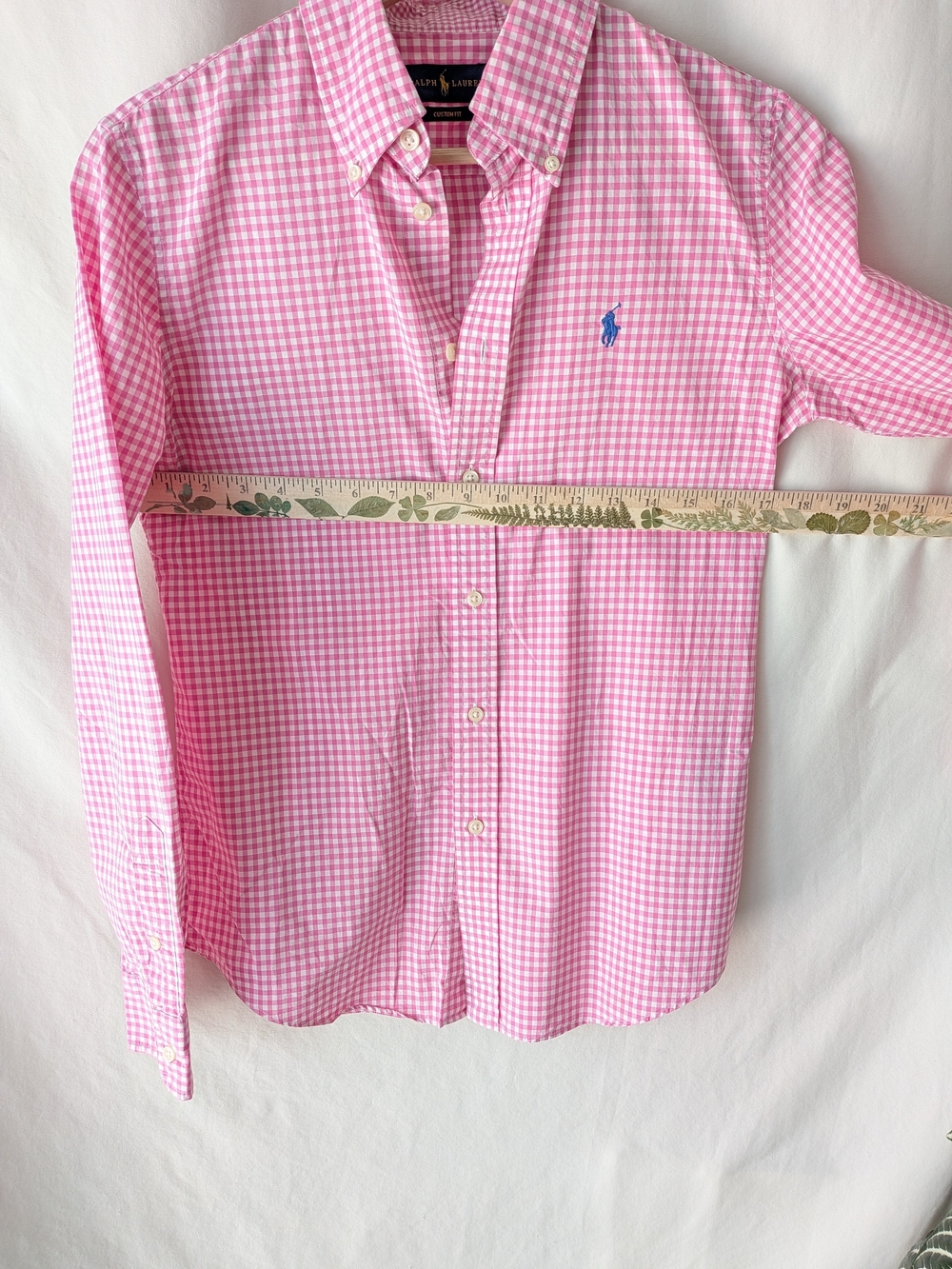Ralph Lauren Pink Gingham Button-Down Shirt - Picture 8 of 9